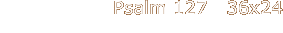 Psalm 127   36x24