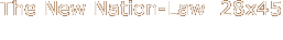 The New Nation-Law  28x45