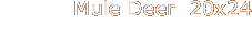Mule Deer  20x24