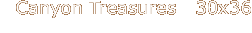Canyon Treasures   30x36